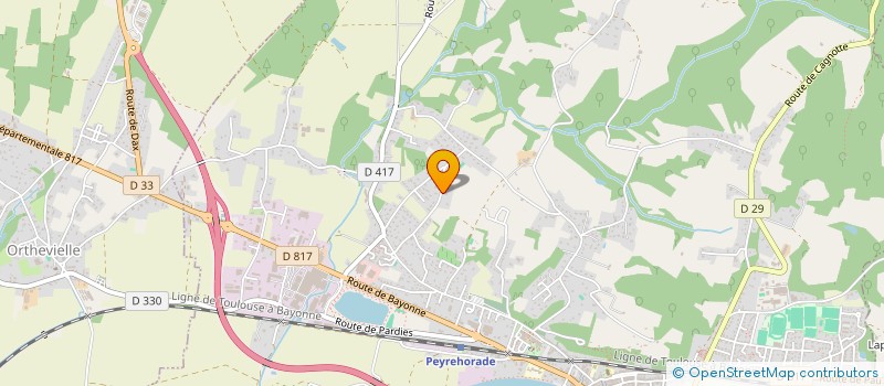 localisation de l'entreprise MONSIEUR CEDRIC BRUNEAU  PEYREHORADE