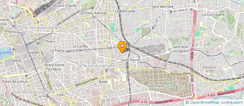 localisation de l'entreprise MONSIEUR CEDRIC BRUNET à MARSEILLE 5EME