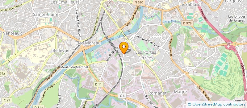 localisation de l'entreprise MONSIEUR CEDRIC BRUNIE à LIMOGES