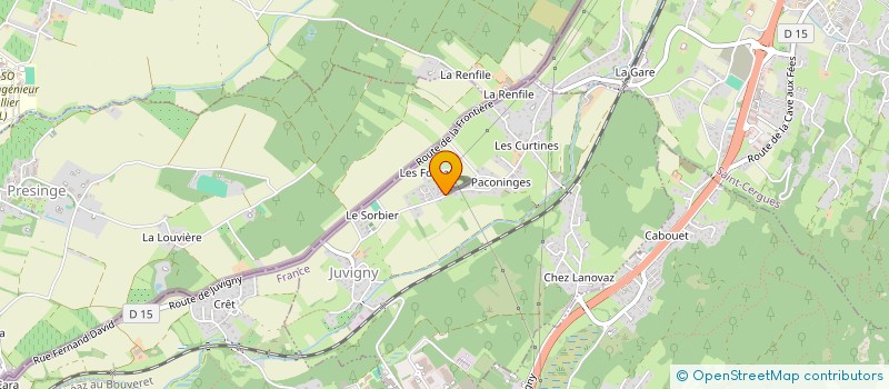 localisation de l'entreprise MONSIEUR CEDRIC BRUNO COMMARD à JUVIGNY