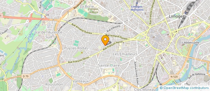 localisation de l'entreprise MONSIEUR CEDRIC BUCAILLE à LIMOGES