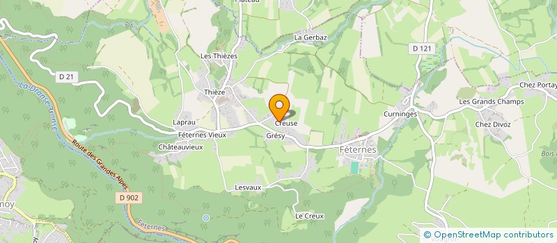 localisation de l'entreprise MONSIEUR CEDRIC BUFFET  FETERNES