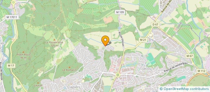 localisation de l'entreprise MONSIEUR CEDRIC BURGARD  CLAPIERS