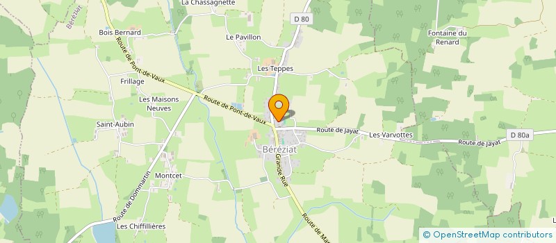 localisation de l'entreprise MONSIEUR CEDRIC CAILLAT  BEREZIAT