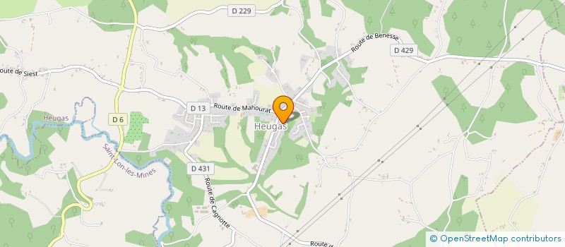 localisation de l'entreprise MONSIEUR CEDRIC CAILLAUD  HEUGAS