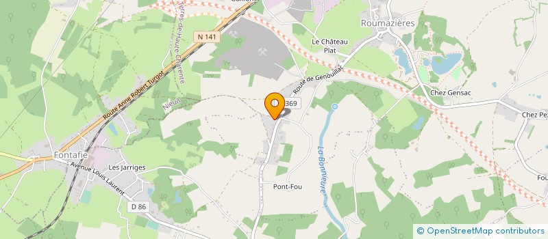 localisation de l'entreprise MONSIEUR CEDRIC CAILLETON à TERRES-DE-HAUTE-CHARENTE