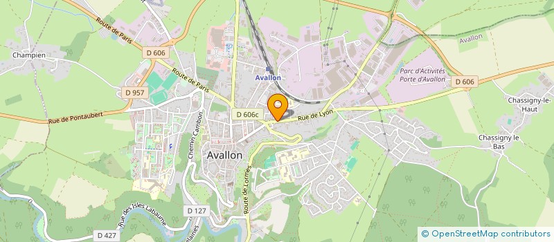 localisation de l'entreprise MONSIEUR CEDRIC CALDARERA  AVALLON