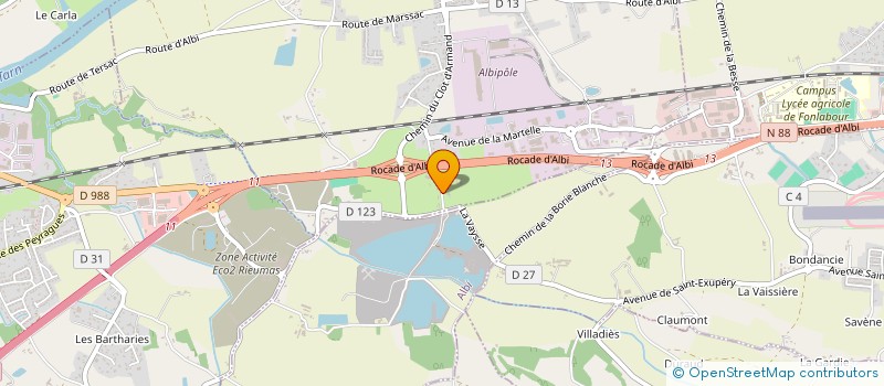 localisation de l'entreprise MONSIEUR CEDRIC CALLEBAUT  CESTAYROLS