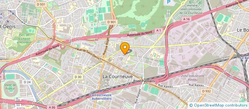 localisation de l'entreprise MONSIEUR CEDRIC CALVEYRAC à LA COURNEUVE