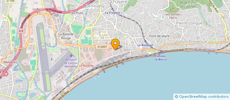 localisation de l'entreprise MONSIEUR CEDRIC CAMATTE à CANNES