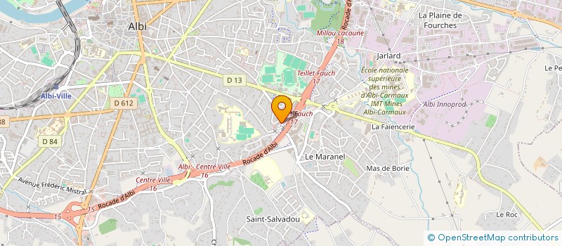 localisation de l'entreprise MONSIEUR CEDRIC CAMPOS à ALBI