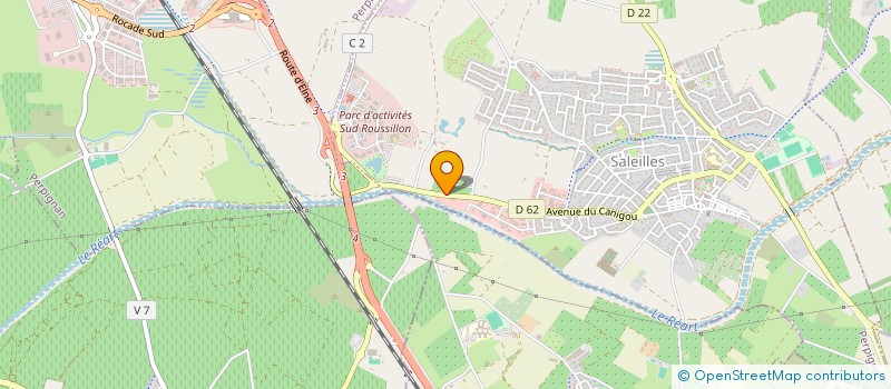 localisation de l'entreprise MONSIEUR CEDRIC CANALS  SALEILLES