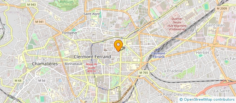 localisation de l'entreprise MONSIEUR CEDRIC CANAUD à CLERMONT-FERRAND