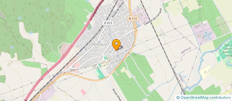 localisation de l'entreprise MONSIEUR CEDRIC CANOVAS  MILHAUD