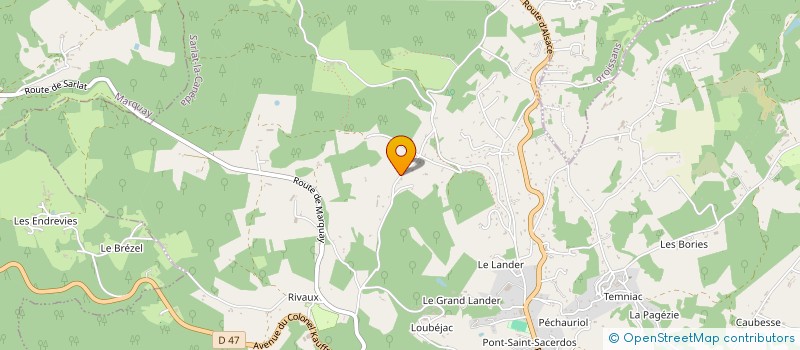 localisation de l'entreprise MONSIEUR CEDRIC CANTELAUBE à SARLAT-LA-CANEDA