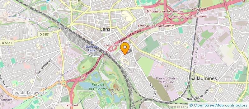 localisation de l'entreprise MONSIEUR CEDRIC CAPILLON  LENS