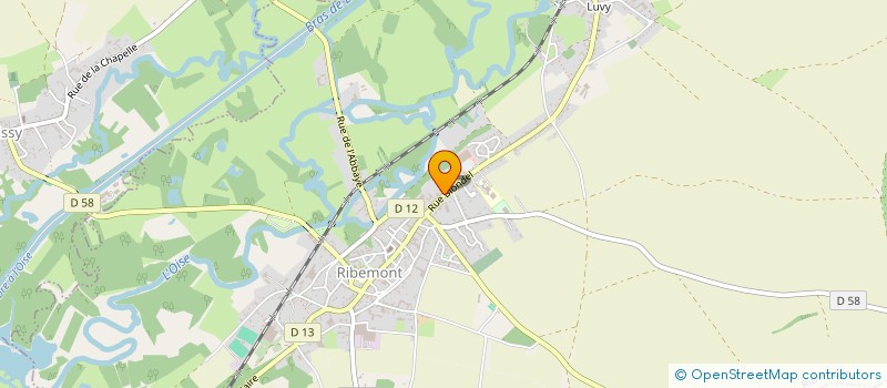 localisation de l'entreprise MONSIEUR CEDRIC CAPLAIN  RIBEMONT