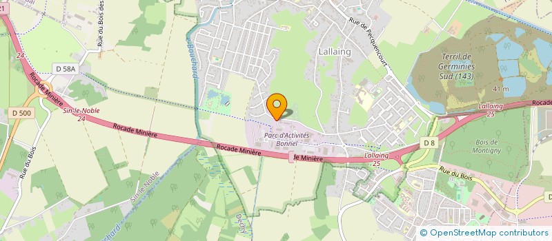 localisation de l'entreprise MONSIEUR CEDRIC CARDON  LALLAING