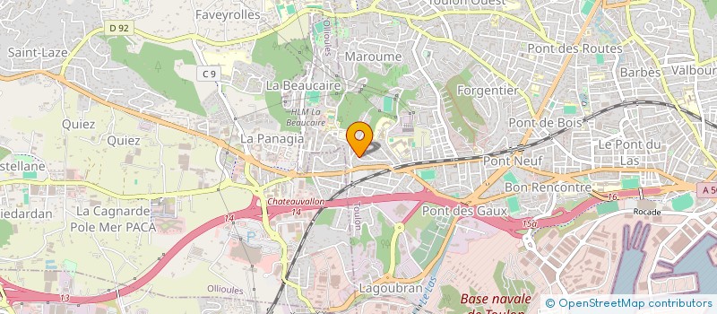 localisation de l'entreprise MONSIEUR CEDRIC CARDONA  TOULON