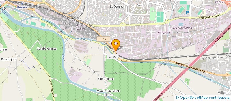 localisation de l'entreprise MONSIEUR CEDRIC CARDONA  BEZIERS