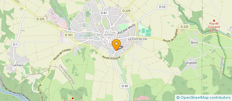 localisation de l'entreprise MONSIEUR CEDRIC CARLAVAN  VIC-LE-COMTE