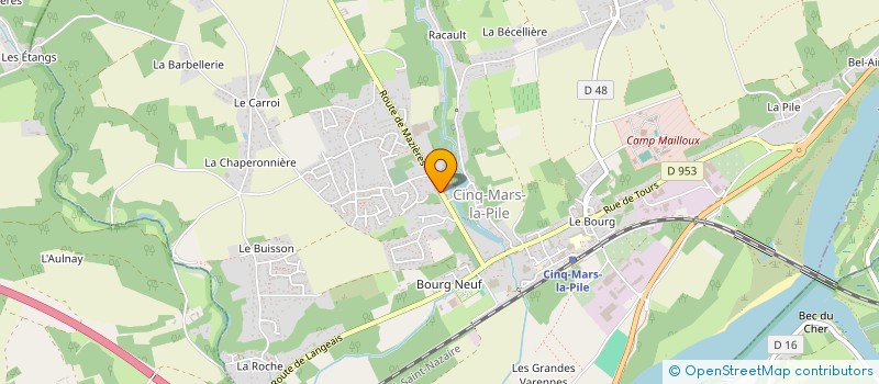 localisation de l'entreprise MONSIEUR CEDRIC CARLES à CINQ-MARS-LA-PILE