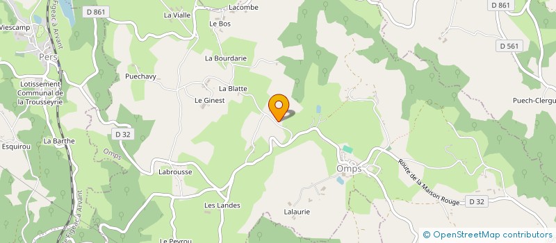 localisation de l'entreprise MONSIEUR CEDRIC CARNUS à OMPS