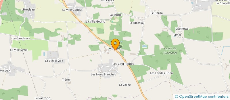 localisation de l'entreprise MONSIEUR CEDRIC CAROFF  PLOERMEL