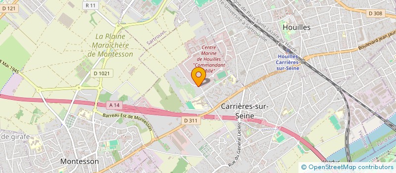 localisation de l'entreprise MONSIEUR CEDRIC CARON  CARRIERES-SUR-SEINE