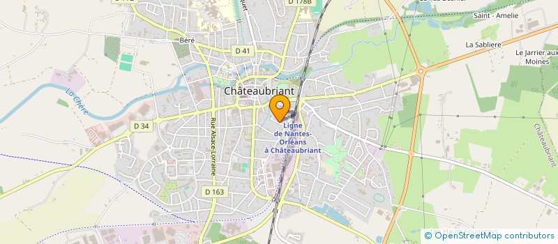 localisation de l'entreprise MONSIEUR CEDRIC CARREE  CHATEAUBRIANT