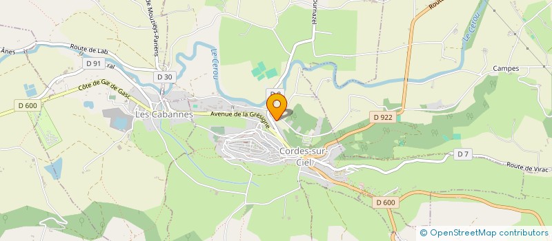 localisation de l'entreprise MONSIEUR CEDRIC CARRETO  CORDES-SUR-CIEL