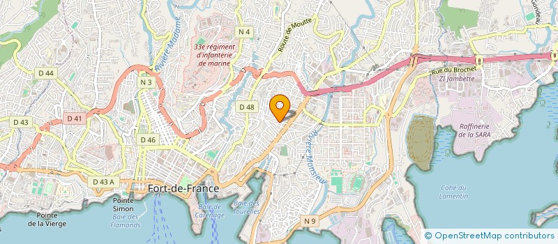 localisation de l'entreprise MONSIEUR CEDRIC CARTESSE à FORT-DE-FRANCE