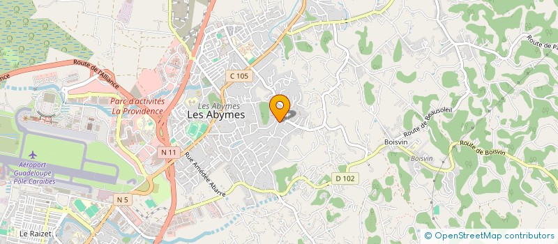 localisation de l'entreprise MONSIEUR CEDRIC CASIMIR à LES ABYMES