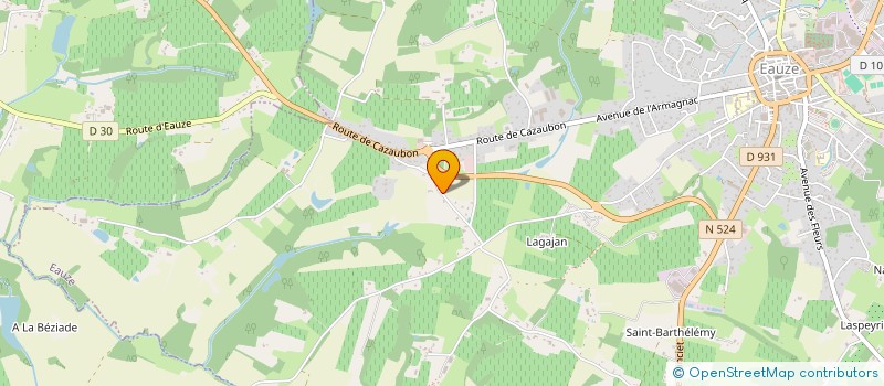 localisation de l'entreprise MONSIEUR CEDRIC CASTAGNA  EAUZE