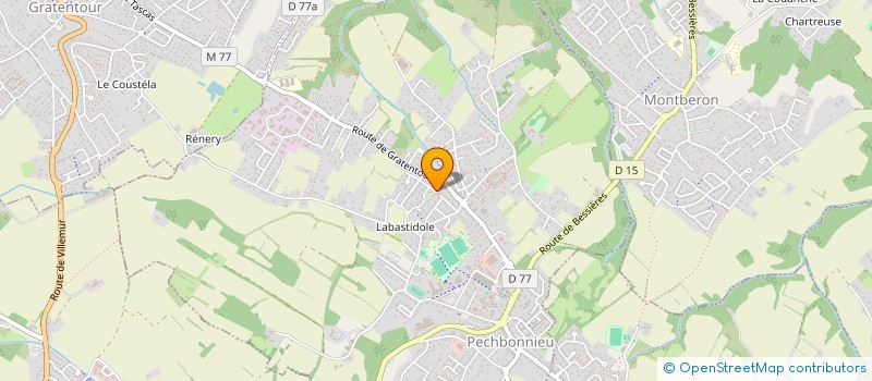 localisation de l'entreprise MONSIEUR CEDRIC CASTAING  PECHBONNIEU