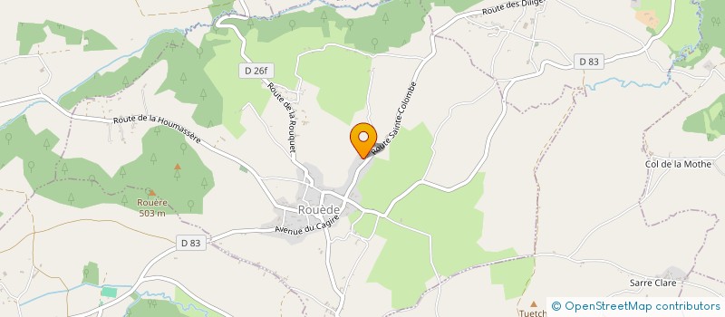 localisation de l'entreprise MONSIEUR CEDRIC CASTERAS  ROUEDE