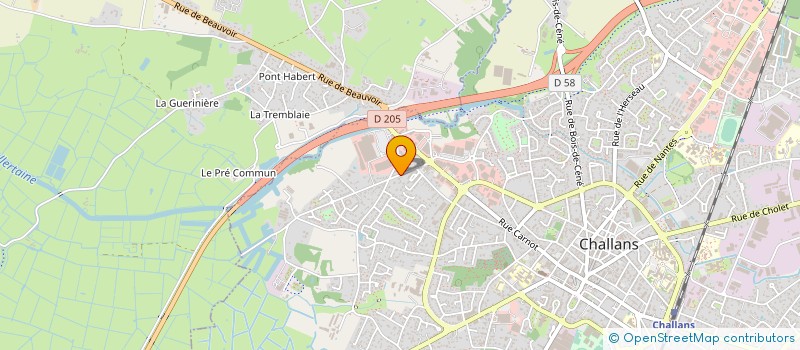localisation de l'entreprise MONSIEUR CEDRIC CATTEAU à CHALLANS