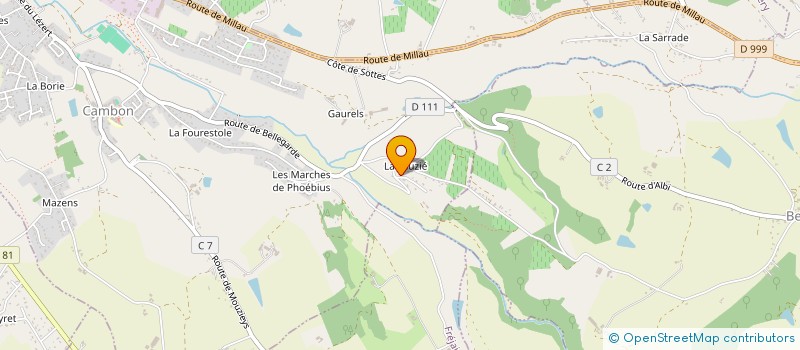 localisation de l'entreprise MONSIEUR CEDRIC CAVAILLES  LE SEQUESTRE