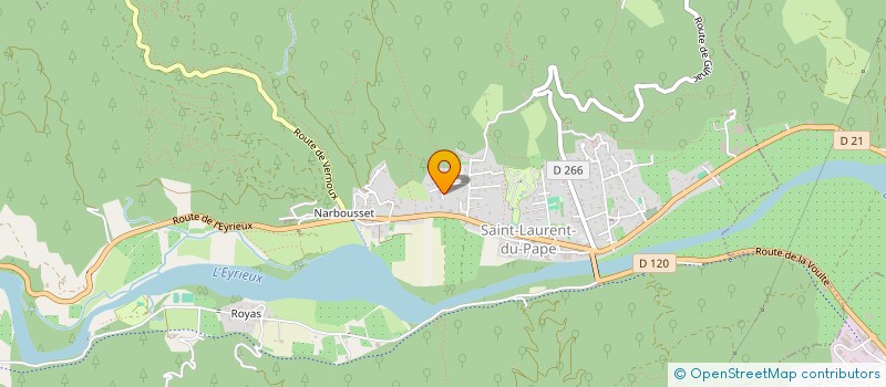 localisation de l'entreprise MONSIEUR CEDRIC CHABANNY  SAINT-LAURENT-DU-PAPE