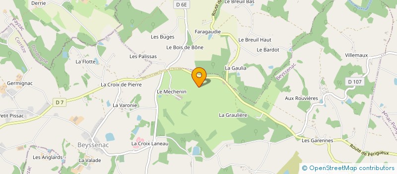 localisation de l'entreprise MONSIEUR CEDRIC CHABAT à BEYSSENAC