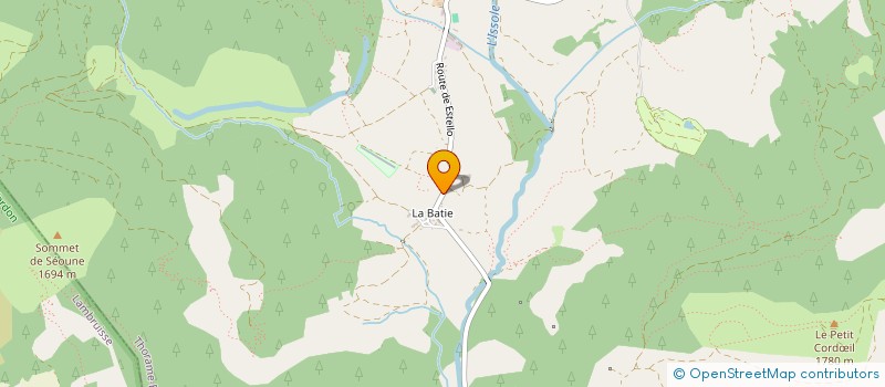 localisation de l'entreprise MONSIEUR CEDRIC CHAILLAN  THORAME-BASSE