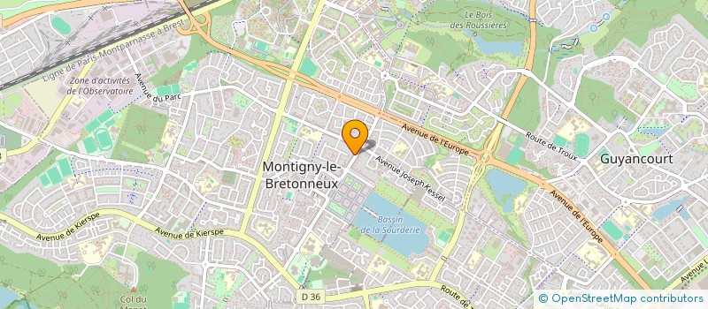 localisation de l'entreprise MONSIEUR CEDRIC CHAMPAIN  MONTIGNY-LE-BRETONNEUX