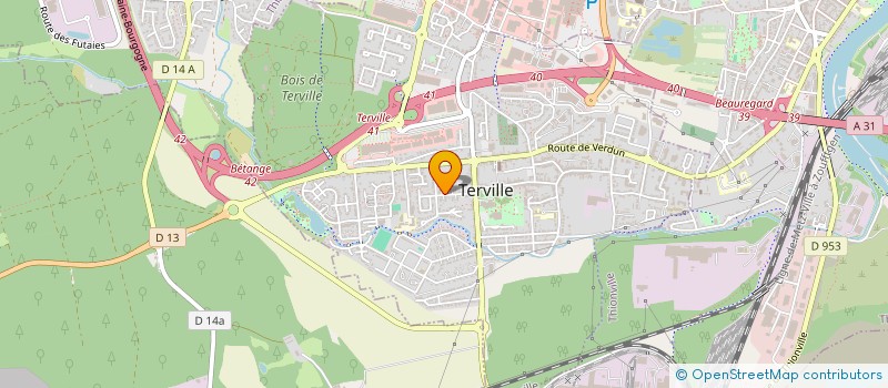 localisation de l'entreprise MONSIEUR CEDRIC CHAMPALLIER  TERVILLE