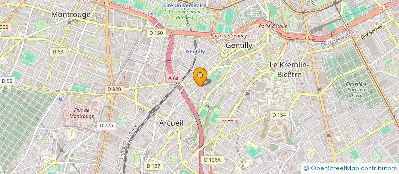 localisation de l'entreprise MONSIEUR CEDRIC CHAMPALLIER  GENTILLY