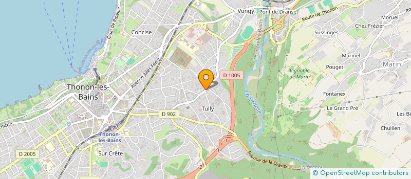 localisation de l'entreprise MONSIEUR CEDRIC CHAMPEVAL FALETTI à THONON-LES-BAINS