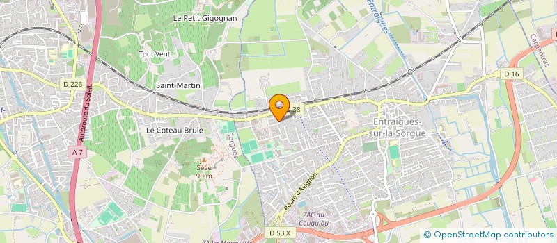 localisation de l'entreprise MONSIEUR CEDRIC CHAMPEYMOND  ENTRAIGUES-SUR-LA-SORGUE