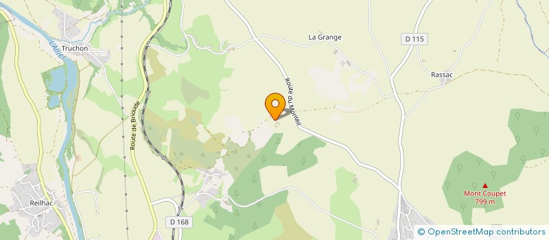 localisation de l'entreprise MONSIEUR CEDRIC CHAPEL  MAZEYRAT D ALLIER