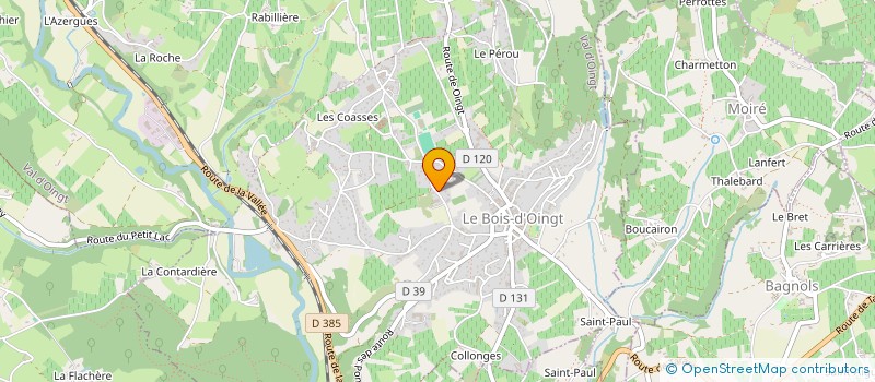 localisation de l'entreprise MONSIEUR CEDRIC CHAPIER  VAL D'OINGT