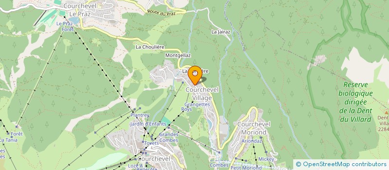 localisation de l'entreprise MONSIEUR CEDRIC CHAPON à COURCHEVEL