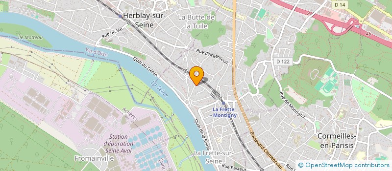 localisation de l'entreprise MONSIEUR CEDRIC CHAPUIS  LA FRETTE-SUR-SEINE